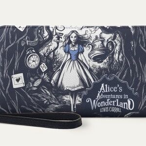 Lettoria ~ “Alice’s Adventures in Wonderland” Wristlet / Wallet ~ NWT